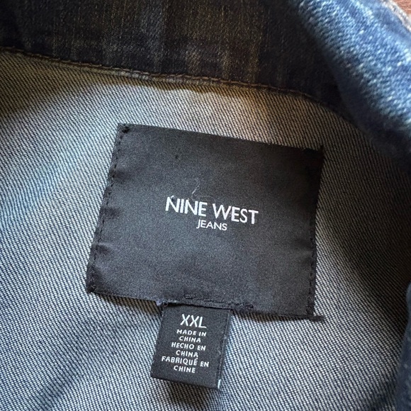 Upcycled Fringe Denim Jacket with Pendleton Wool - Picture 4 of 4